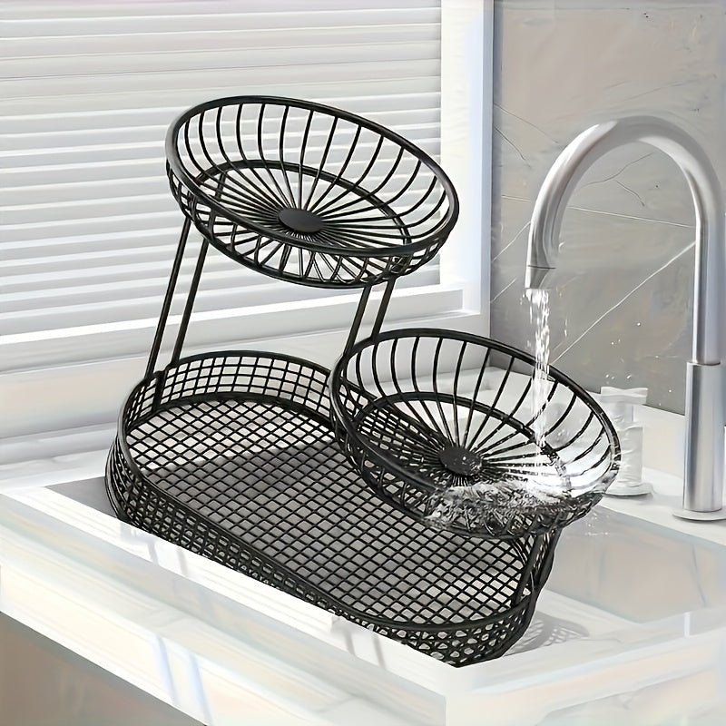 GoldenTier 3-Piani Cesto per Frutta – Elegante e Pratico