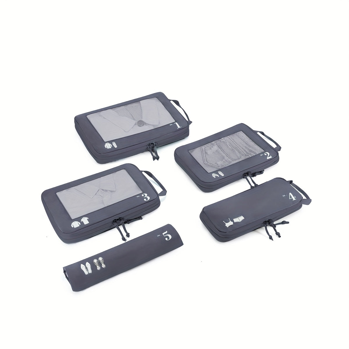 TravelSmart Set di Organizer da Viaggio Compressi – Soluzione Efficiente per i Bagagli