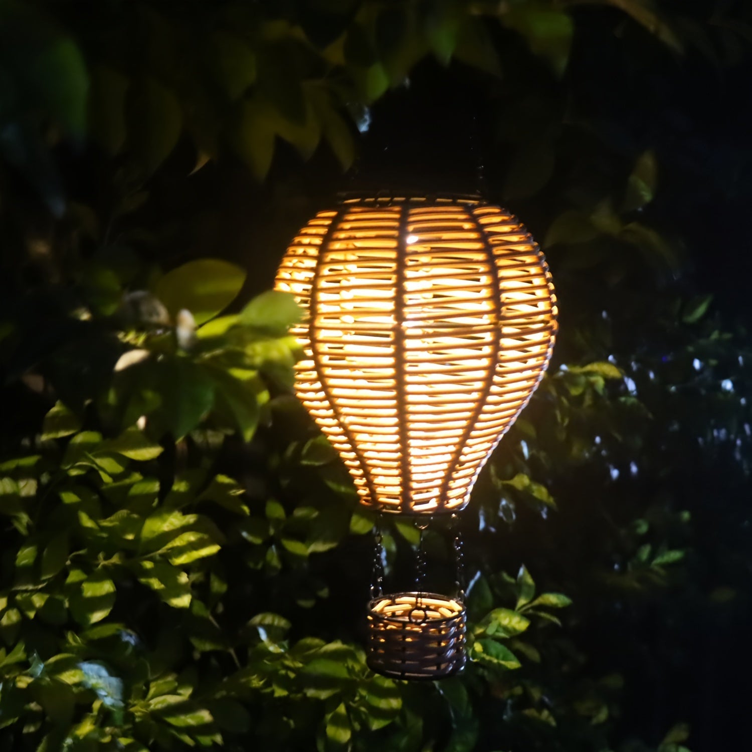 Lampada da Giardino a Forma di Mongolfiera - Per Serate Magiche nel Tuo Giardino