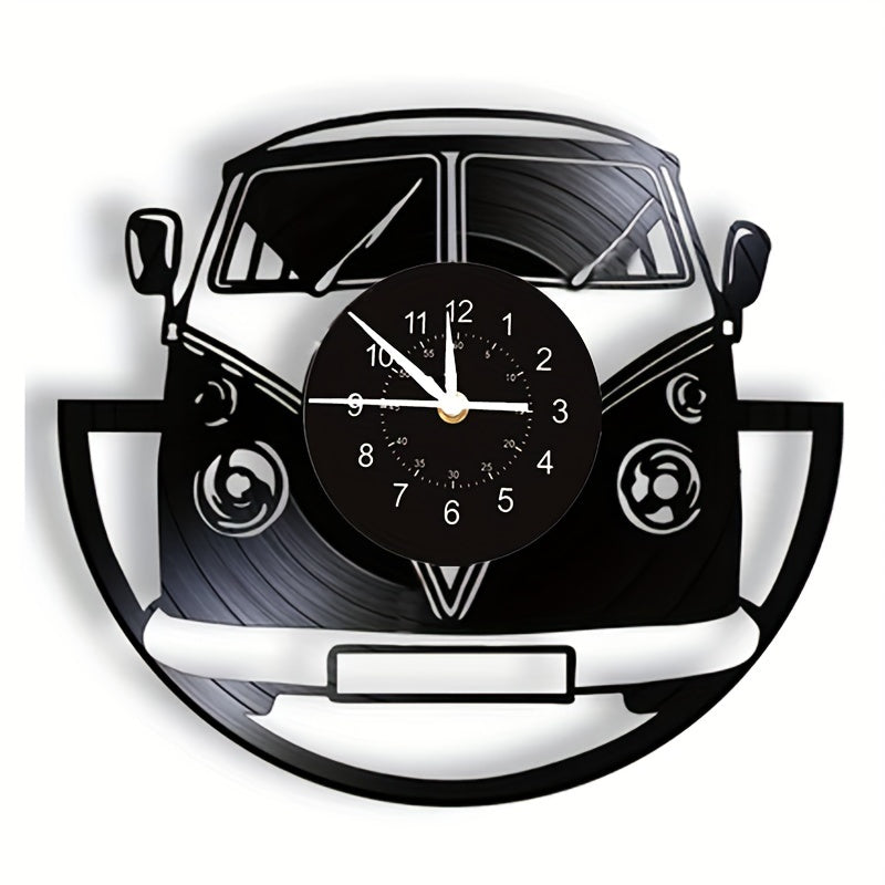 Orologio da Muro Vintage Minibus - Charme Retro per Ogni Ambiente