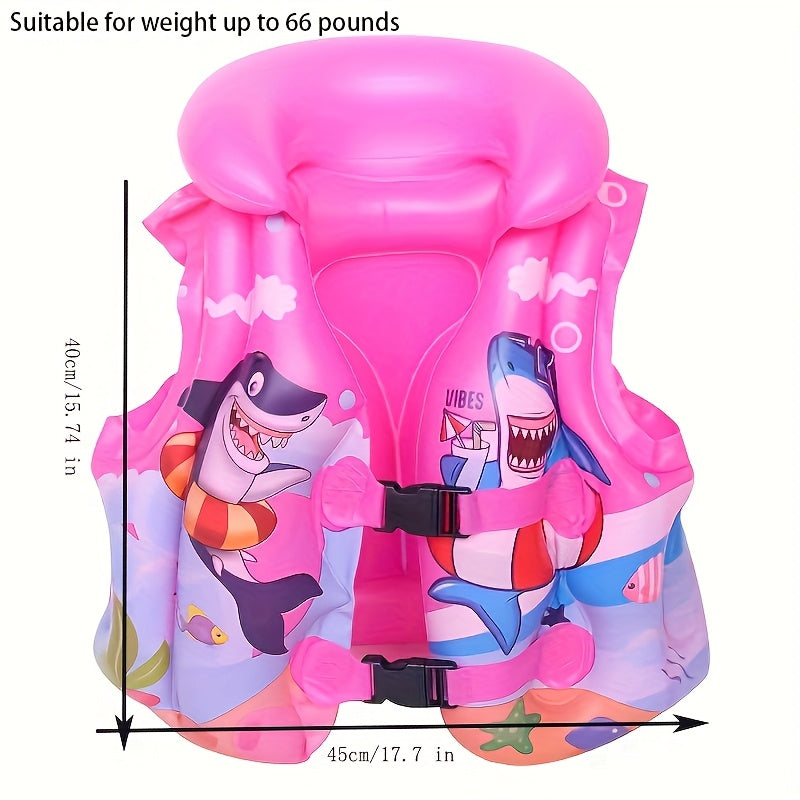 Gilet da Nuoto con Stampa di Squali – Confortevole e Sicuro per il Divertimento in Acqua