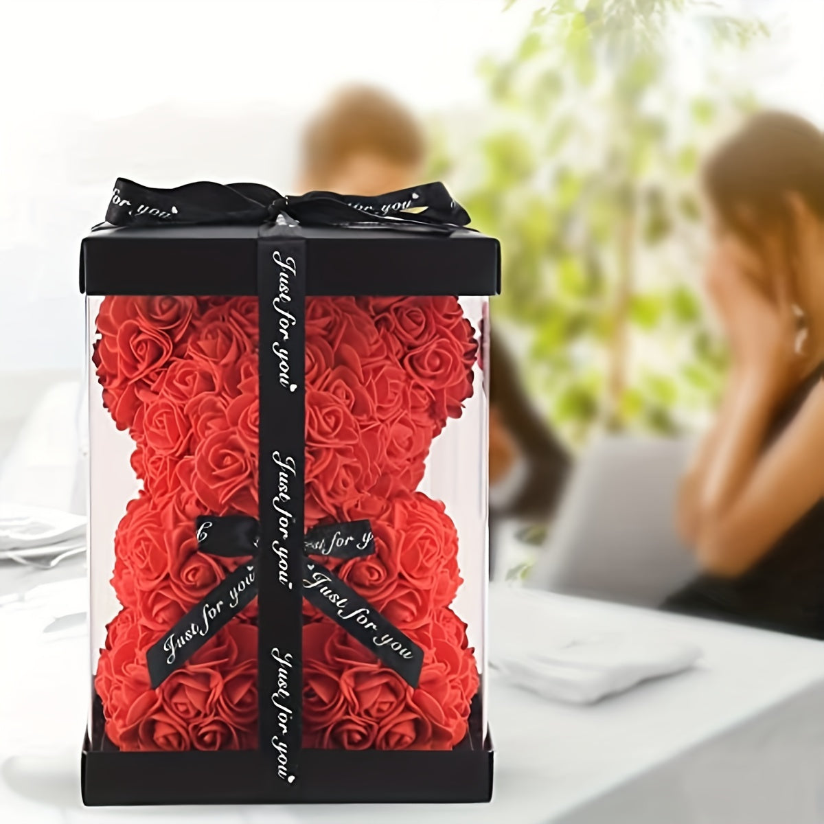 Orso di Rose di Lusso per San Valentino - Un Regalo Carino e Romantico per il Tuo Amore