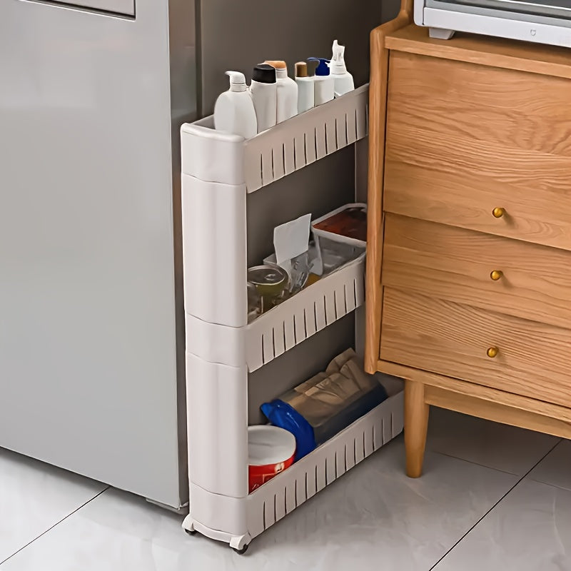 Carrello di Stoccaggio Compatto – Pratico e Mobile per Cucina e Bagno
