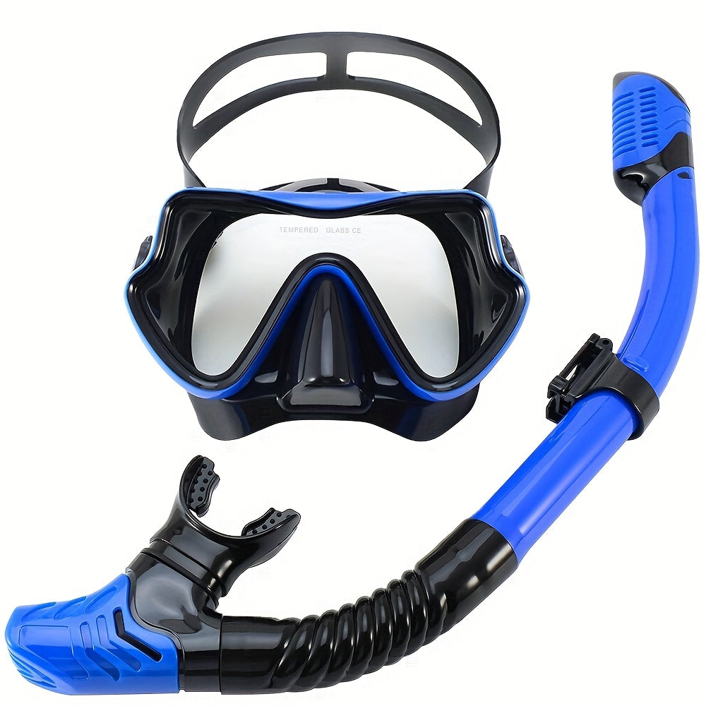 AquaClear Set da Snorkeling – Impermeabile, Confortevole e Con Ampia Visibilità