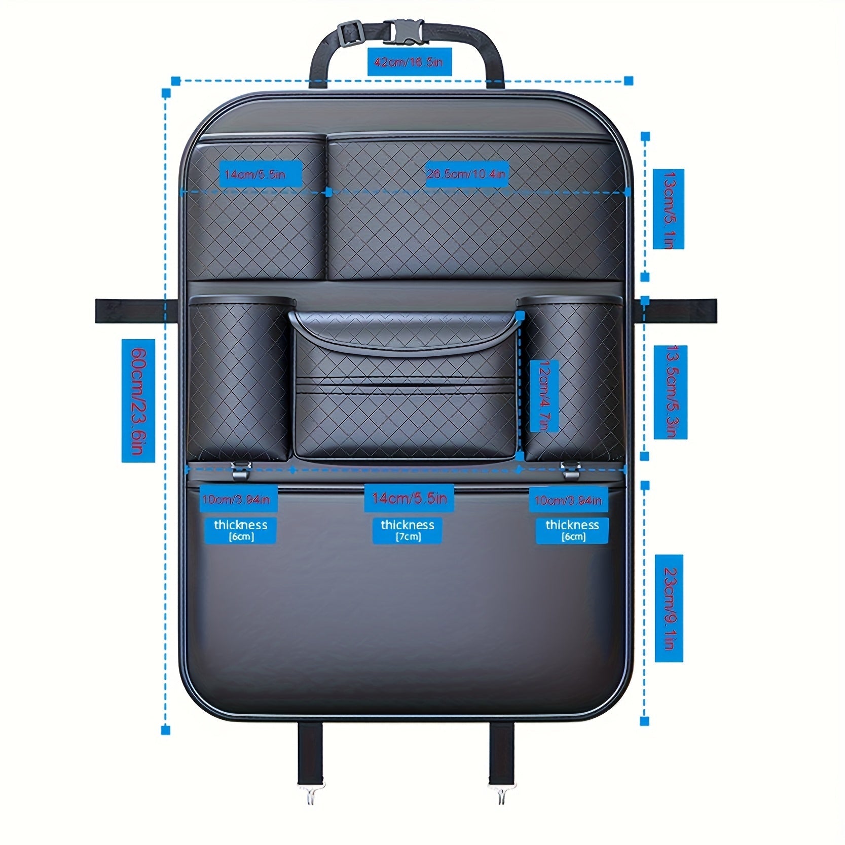 Organizzatore per schienale auto in PU pelle – Elegante e funzionale