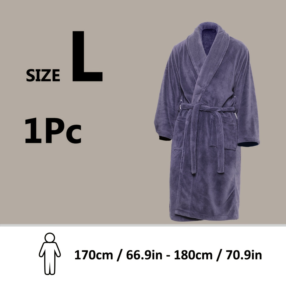 Accappatoio Unisex in Fleece Corallo – Ultra Morbido e Caldo per il Tuo Comfort
