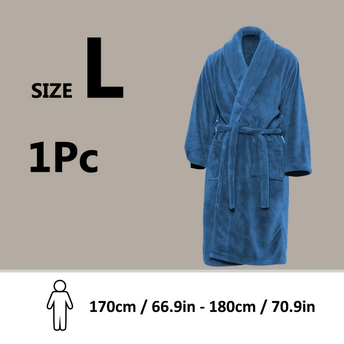 Accappatoio Unisex in Fleece Corallo – Ultra Morbido e Caldo per il Tuo Comfort