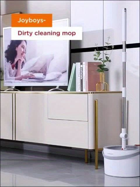 Set di Mop Rotante FlexiClean – Senza Mani, Regolabile ed Efficiente nella Pulizia