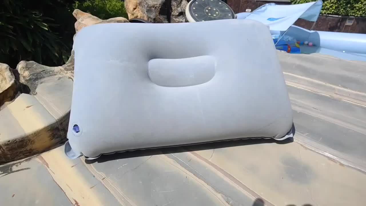 Cuscini Gonfiabili per Campeggio e Viaggi - Set di 2 Cuscini Morbidi e Portatili