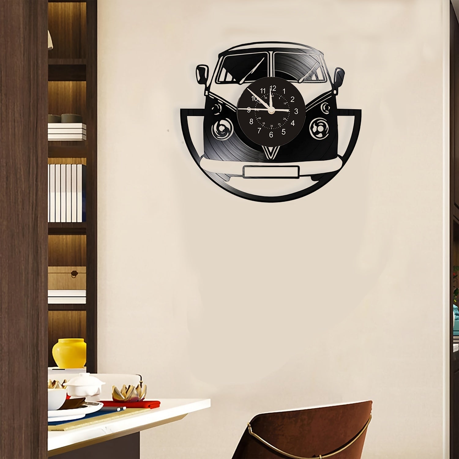 Orologio da Muro Vintage Minibus - Charme Retro per Ogni Ambiente
