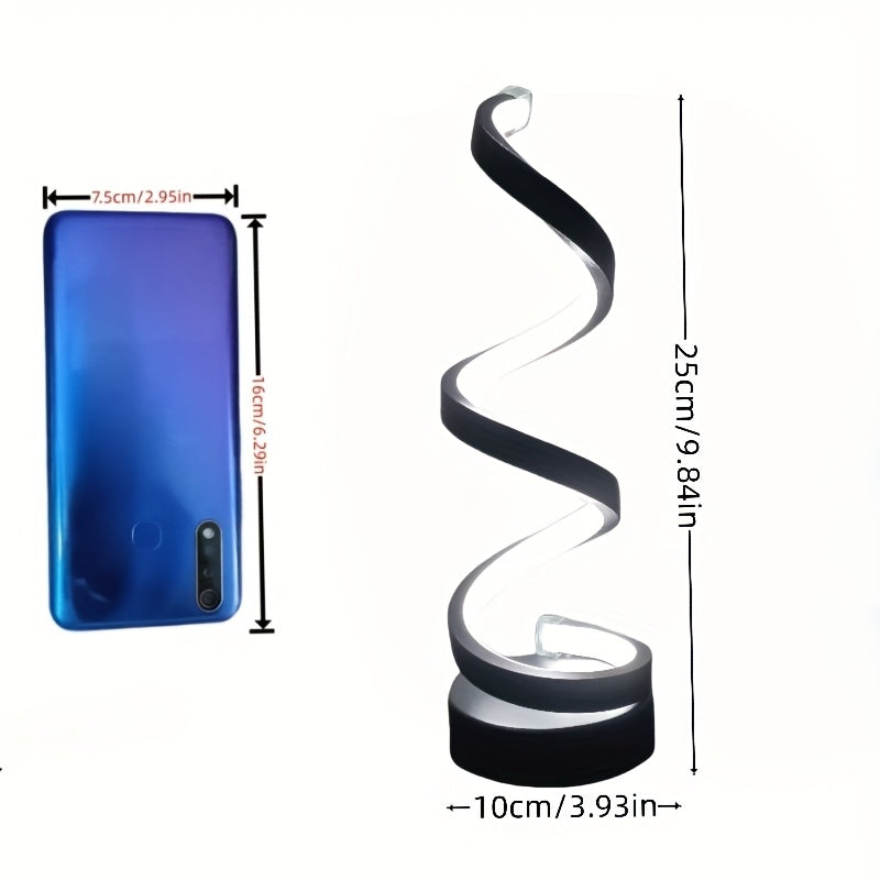 Lampada da Scrivania LED a Spirale – Illuminazione Moderna Dimmabile