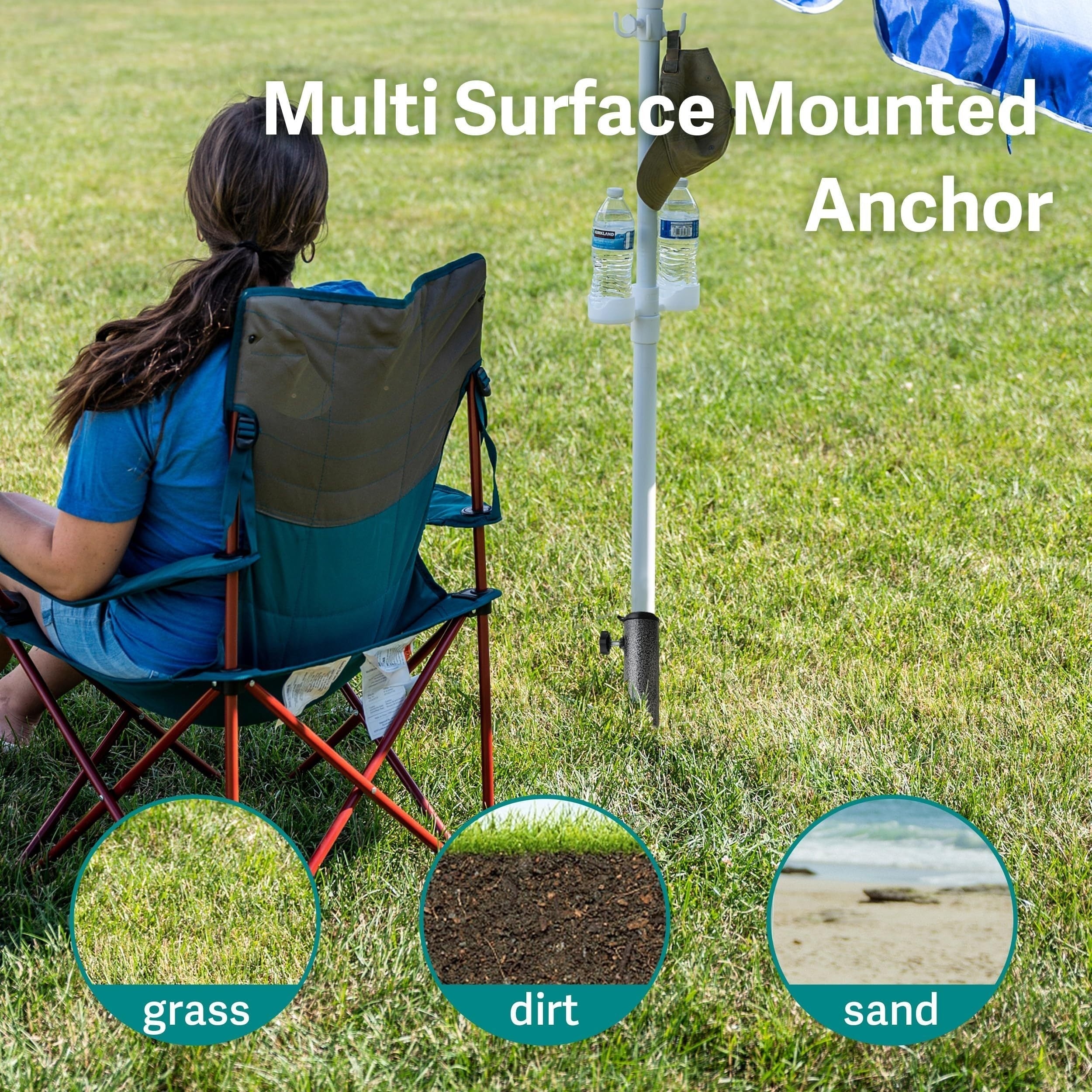 Base per Ombrellone Portatile e Regolabile – Stabilità in Acciaio Robusto