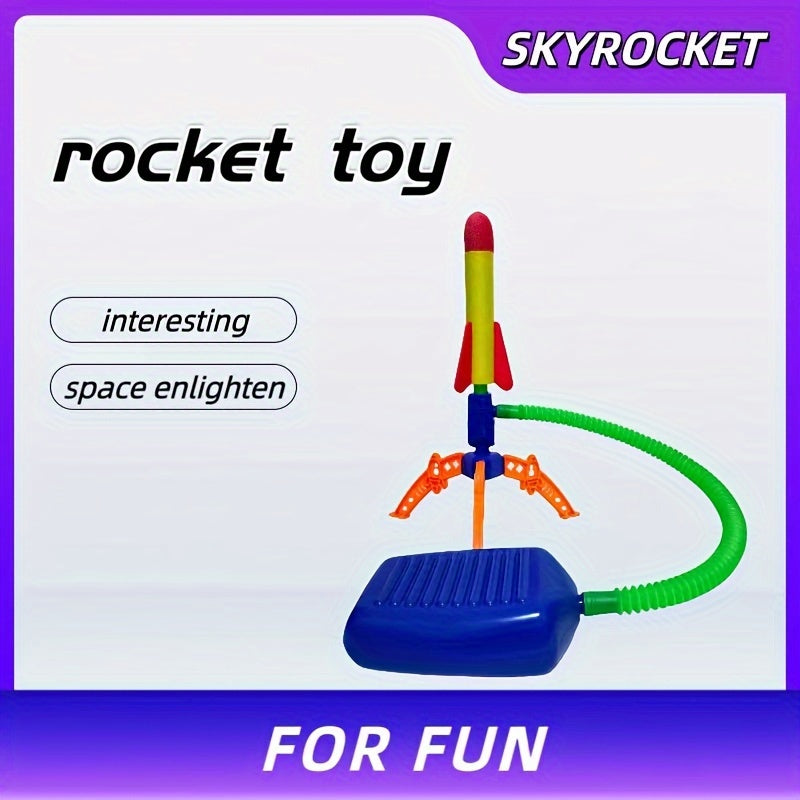 Lancia razzi con pompa a pedale – Divertimento all'aperto con razzi colorati