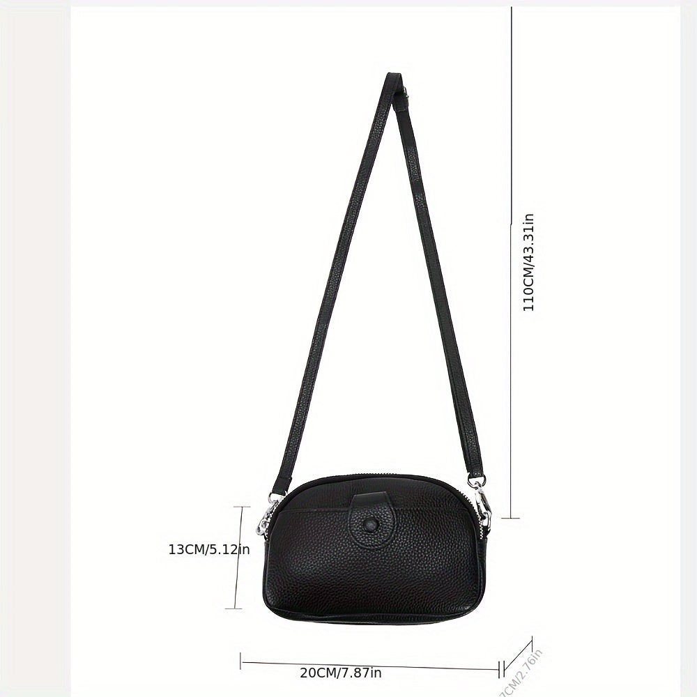 Borsa a Spalla Vintage di Grande Capacità – Vera Pelle con Molteplici Comparti