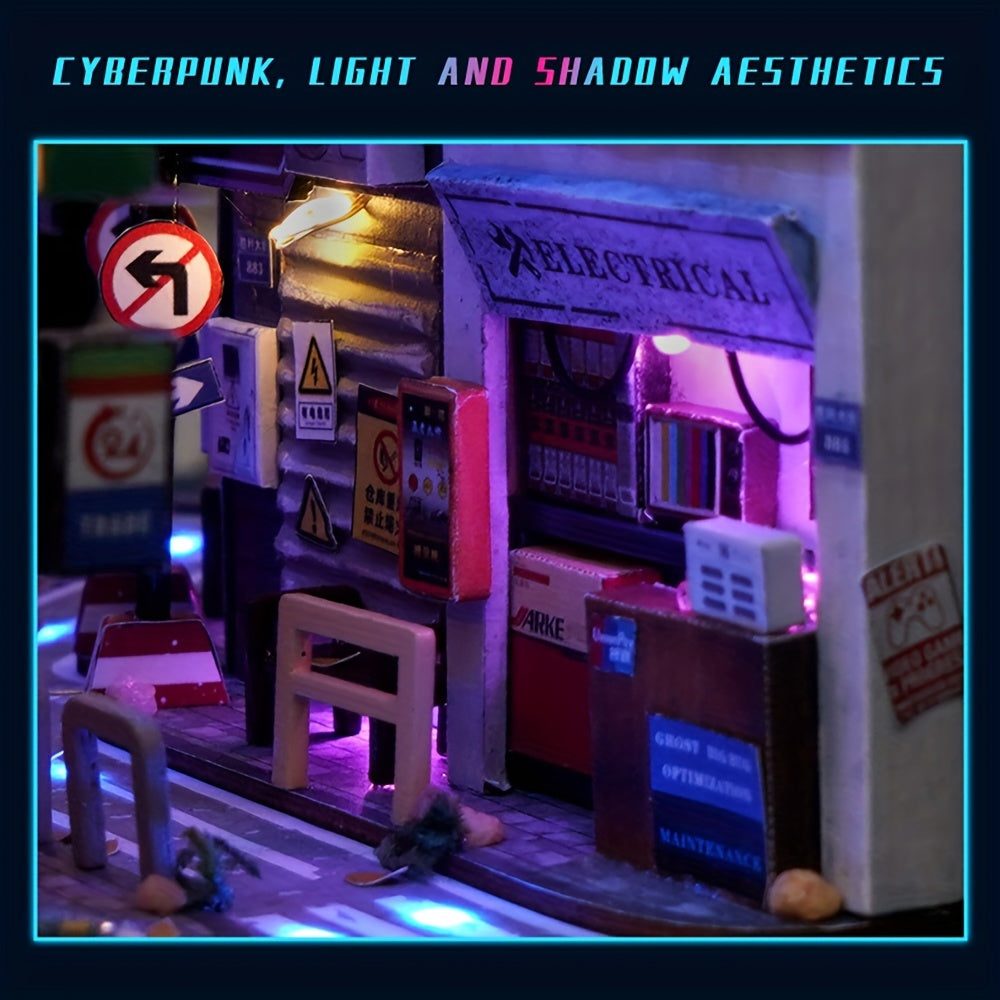 Kit Cabin DIY Cyberpunk – Modello 3D per Decorazione della Casa con Illuminazione