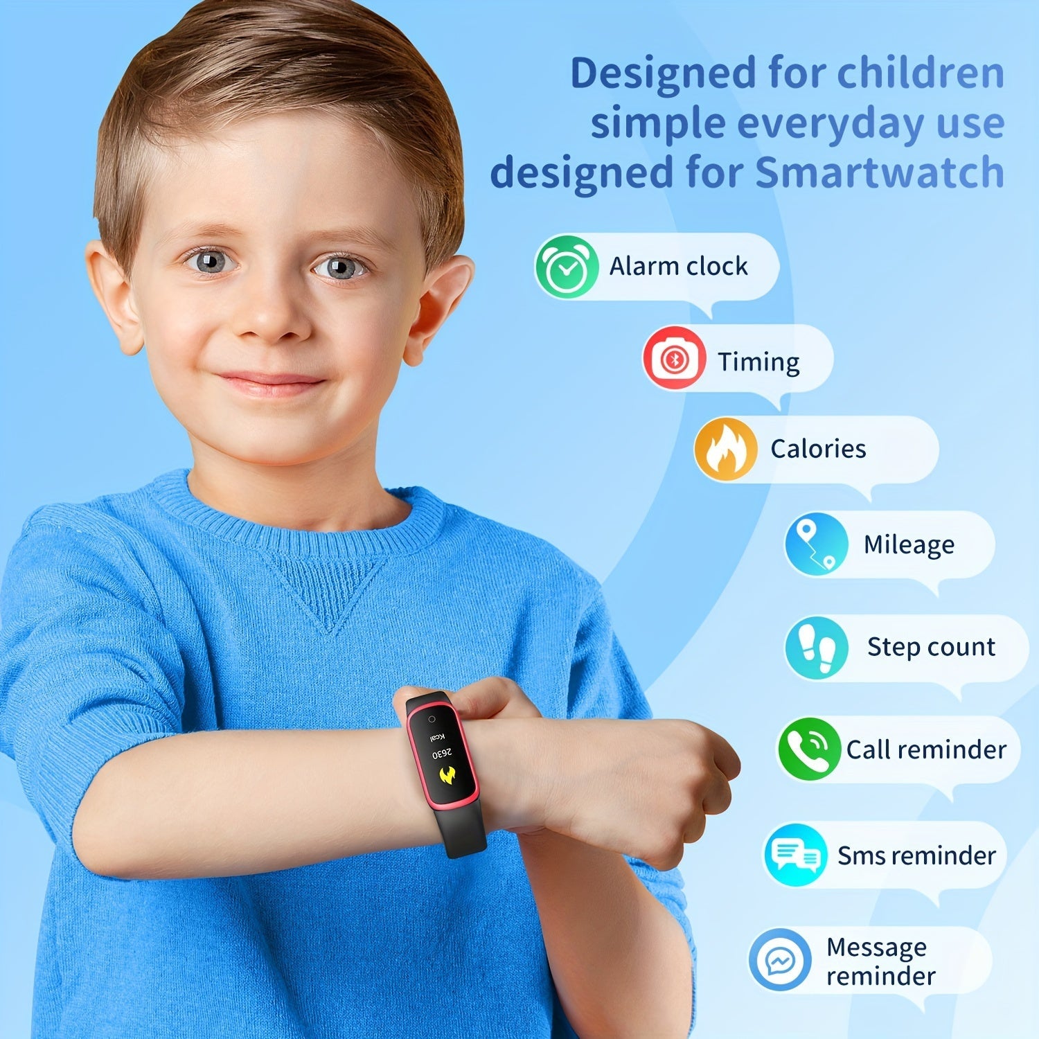Orologio ActiveKid Smart - Per Bambini con Contapassi e Contacalorie