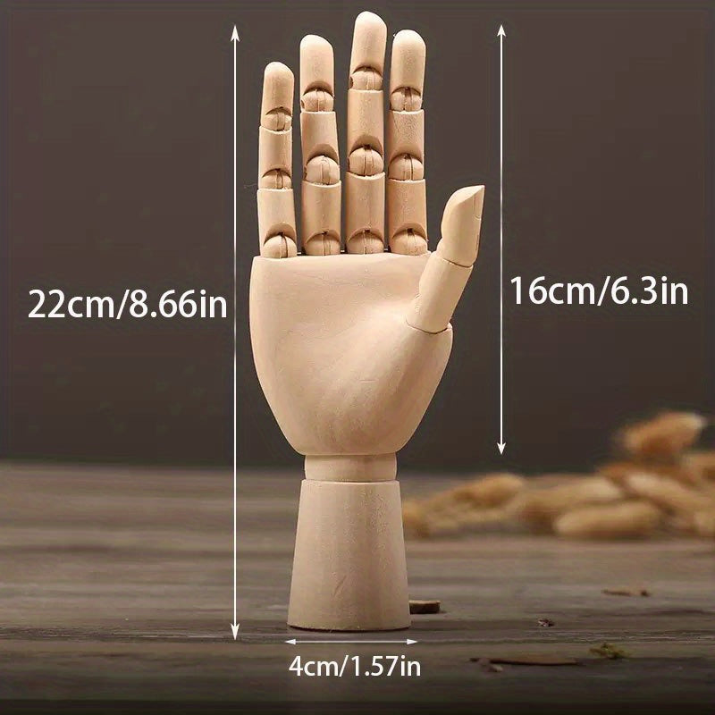 Modello di Mano in Legno Creativo Nordic – Oggetto Decorativo Mobile e Atmosferico