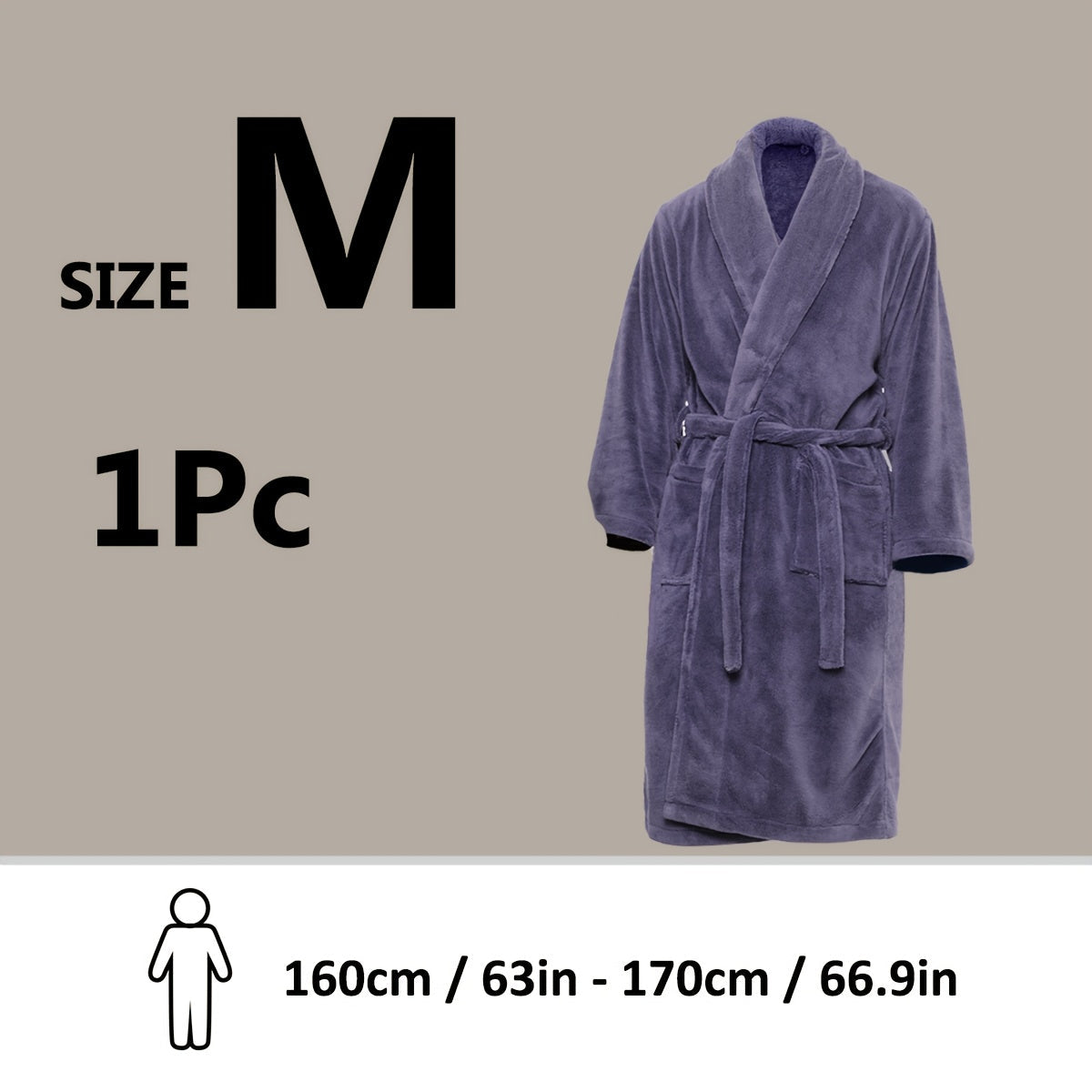 Accappatoio Unisex in Fleece Corallo – Ultra Morbido e Caldo per il Tuo Comfort