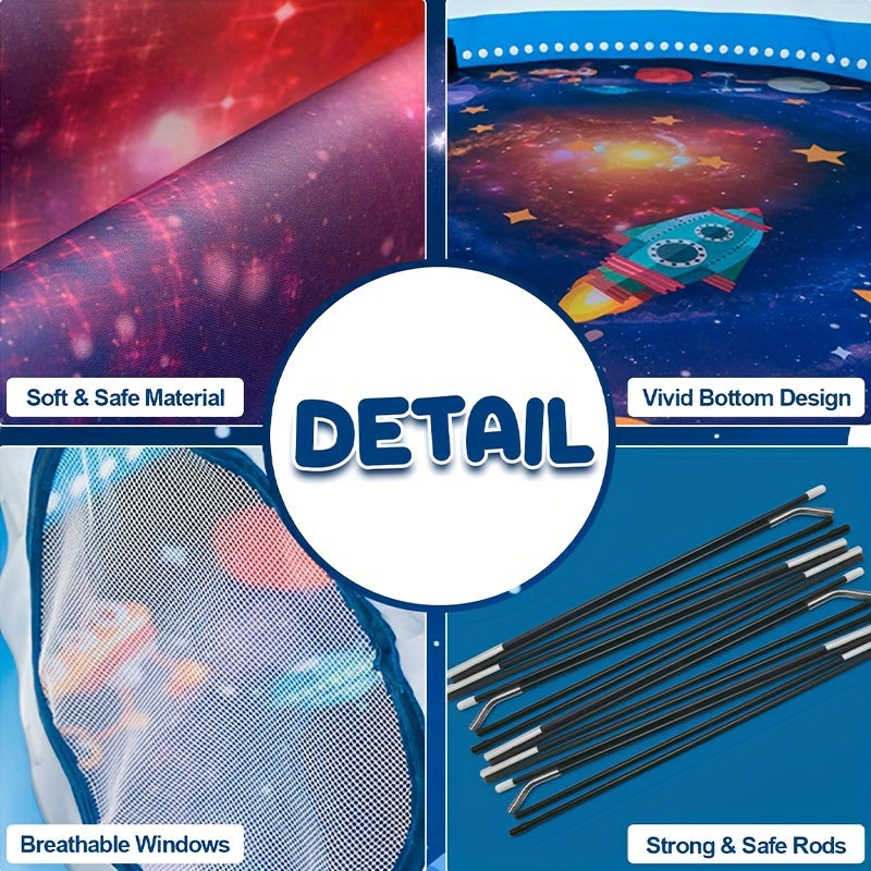 Tenda Pop-up Galaxy Explorer - Tema Spaziale per Esterno e Interno