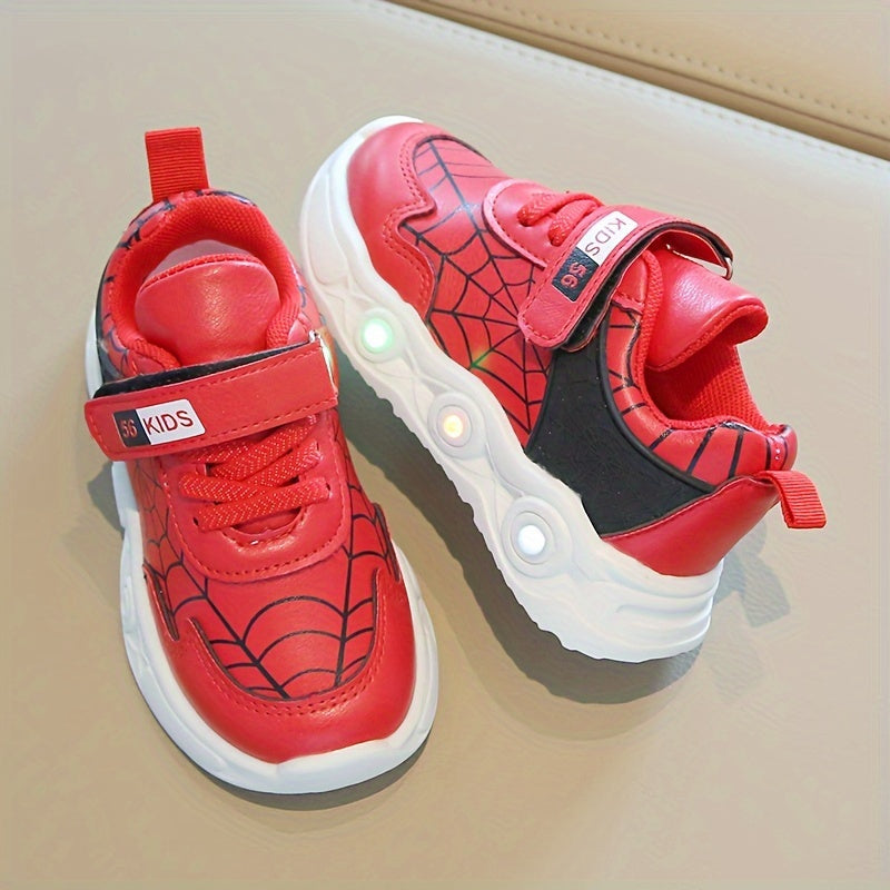 Scarpe LED Spider-Net - Per Bambini Avventurosi