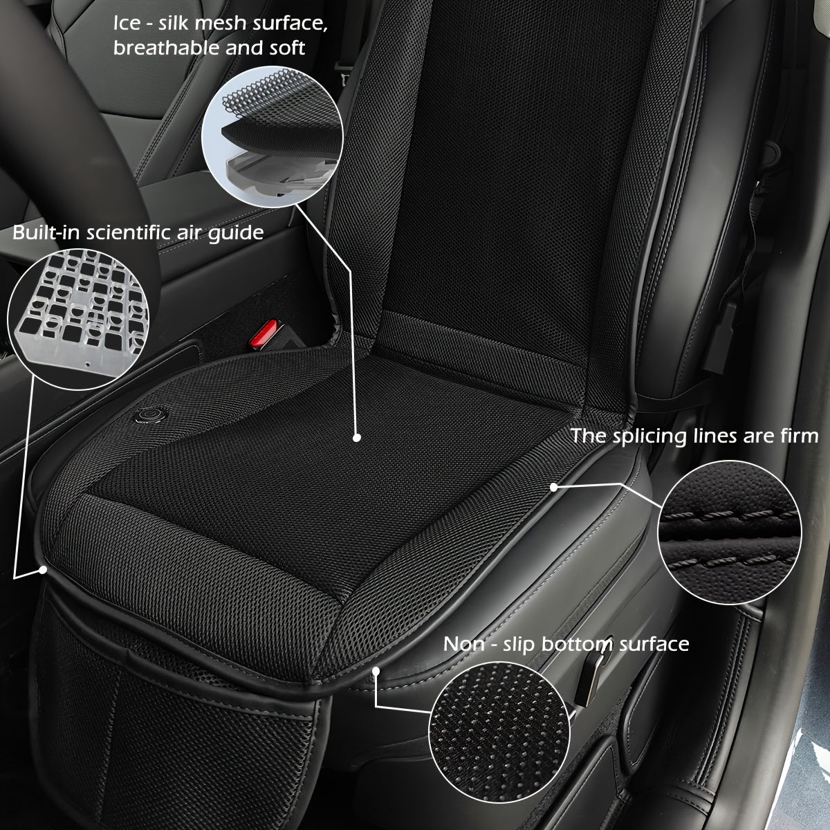 Cuscino per Sedile Auto con Ventilatore Turbo – Raffreddamento Veloce e Comfort