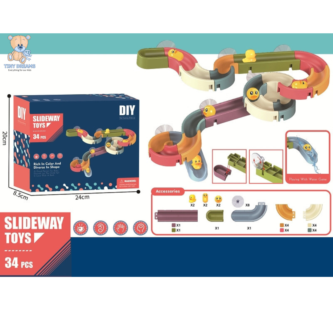 Set di Scivoli Creativi con Anatre - Per Divertimento Senza Fine