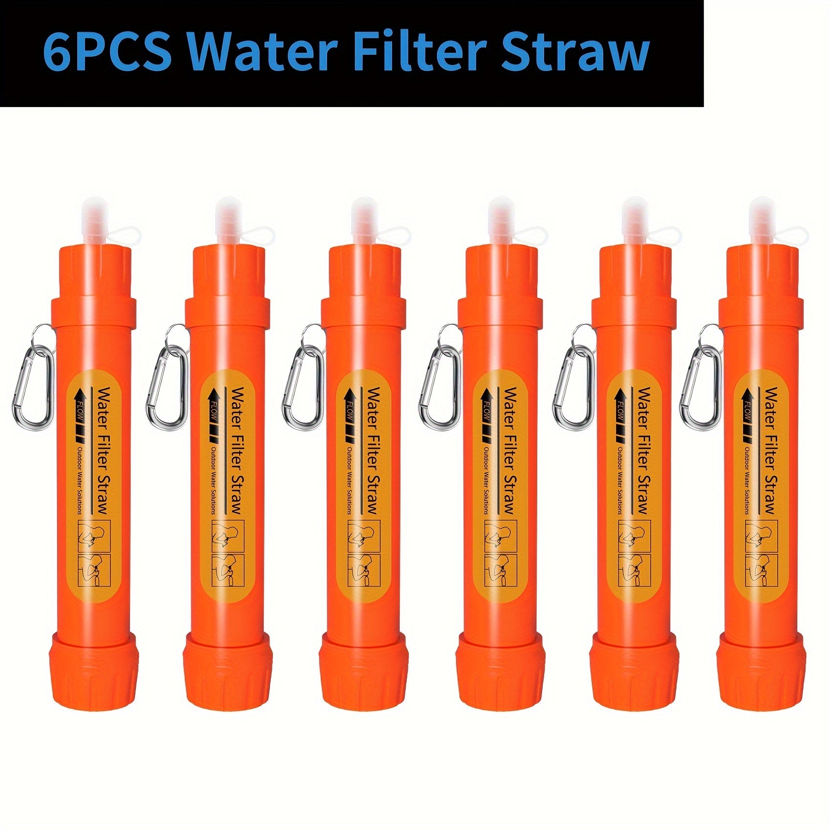 HydroPur Filtri per Acqua con Cannucce - Purificatori d'Acqua Portatili per Avventure all'Aperto