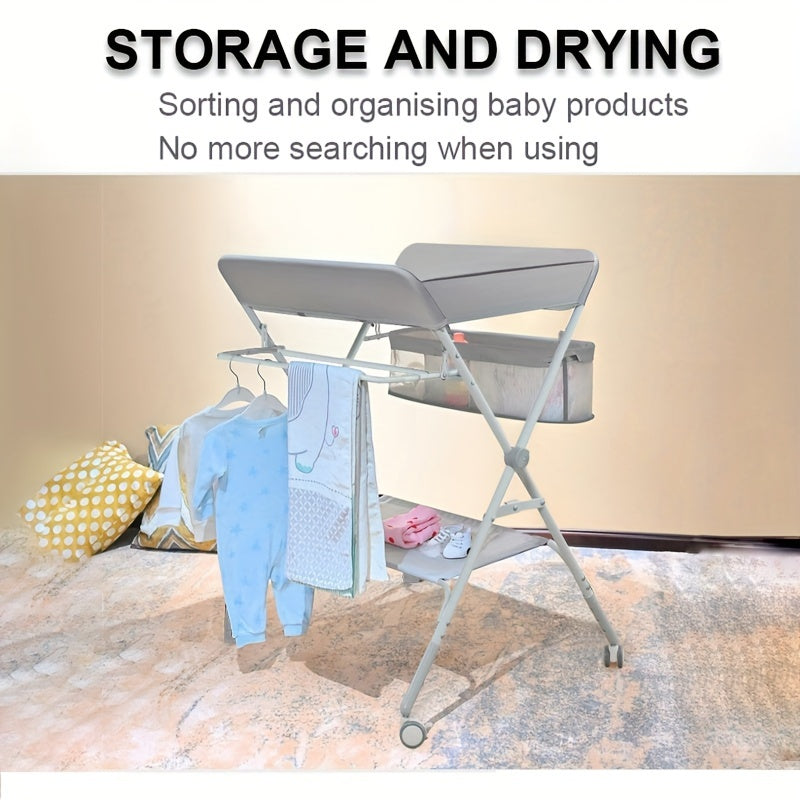Tavolo Pieghevole e Portatile per Cambiare Pannolini per Bambini – Perfetto per Organizzazione e Comfort