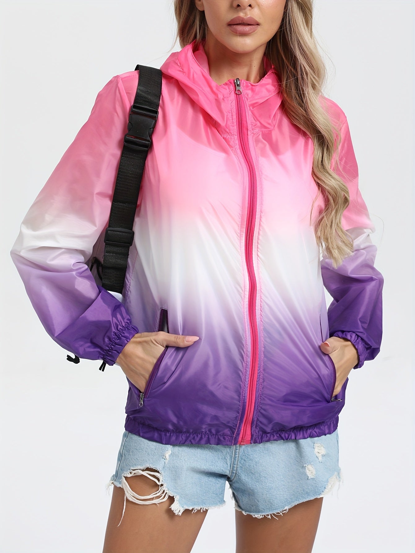 Giacca Estiva Leggera con Cappuccio per Donne – Traspirante e Protettiva per Attività all'Aperto