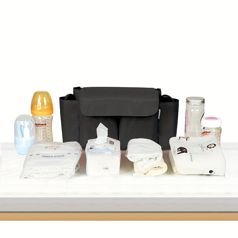 Borsa Multifunzionale per Passeggino – Grande Capacità, Borsa Impermeabile con Tasche per Essenziali per Bambini