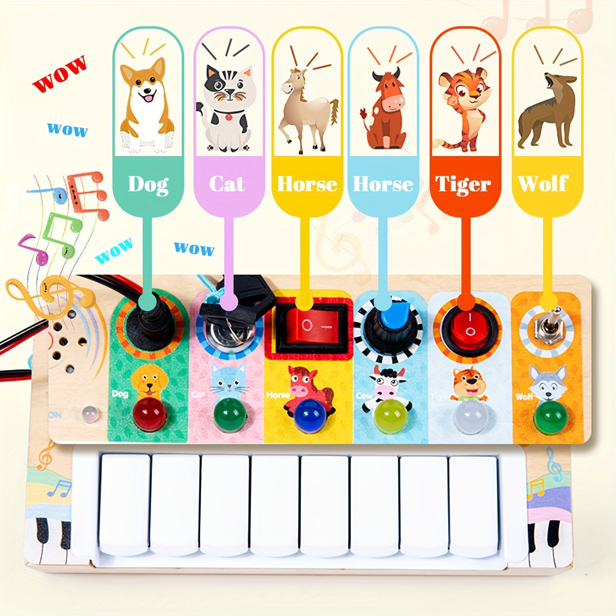 Tabellone Musicale Educativo per Bambini - Imparare e Giocare con Suoni e Luci