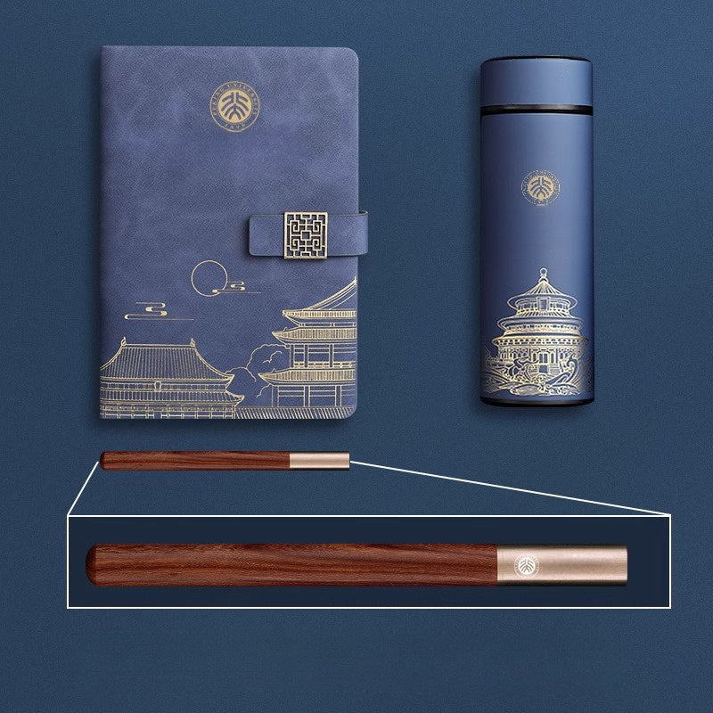 Set regalo esclusivo Città Proibita – Quaderno, thermos e penna in scatola di lusso