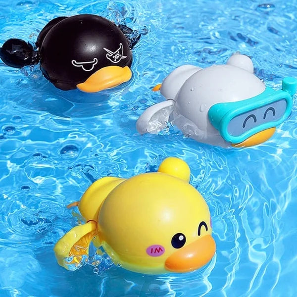 DuckPlay - Set di 3 Paperelle da Bagno Autonomamente Nuotanti