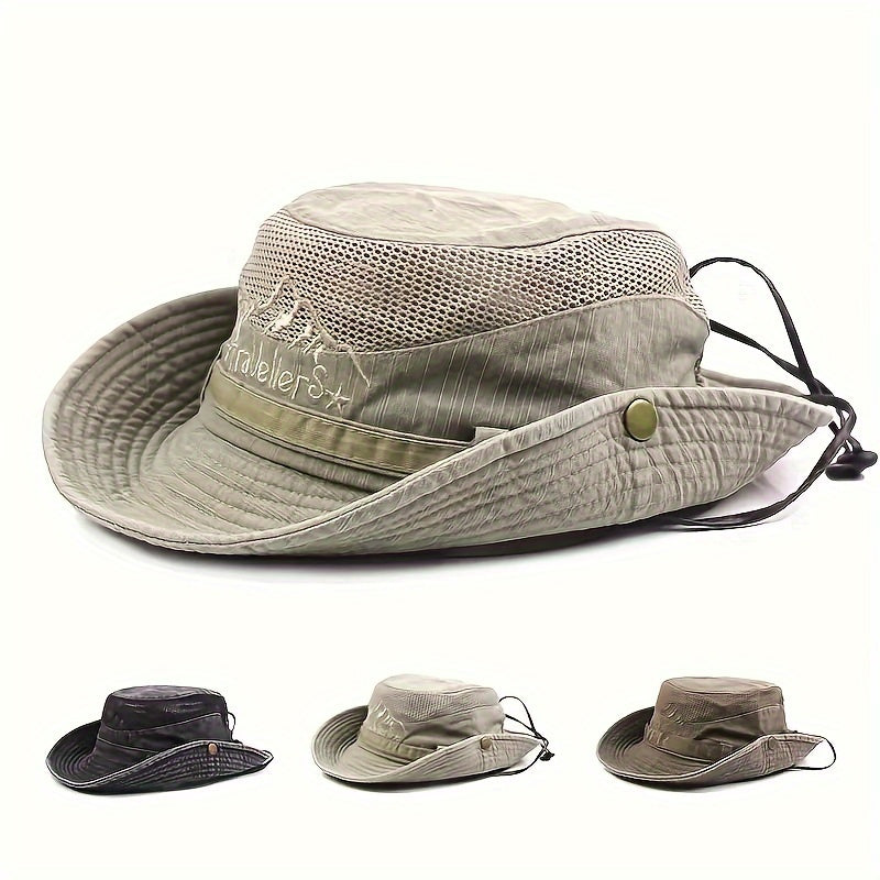 Cappello da Sole Outdoor Traspirante con Corda - Protezione UV e Comfort per Tutte le Stagioni