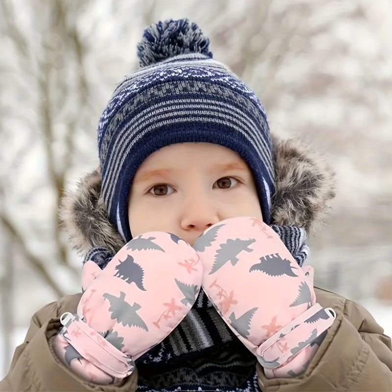 Guanti Invernali Dino per Bambini - Per Avventure Calde nella Neve