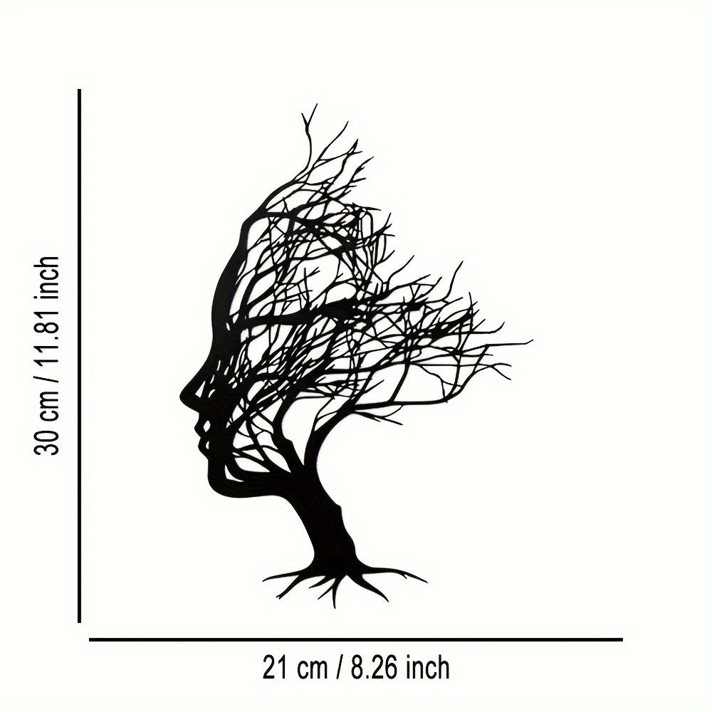 Decorazione Murale Donna Ramo - Eleganza e Arte nel Tuo Interno