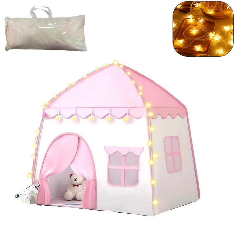 Tenda da Principessa per Bambini con Design di Fiori – Con Illuminazione a Stelle e Accessori per Giocattoli
