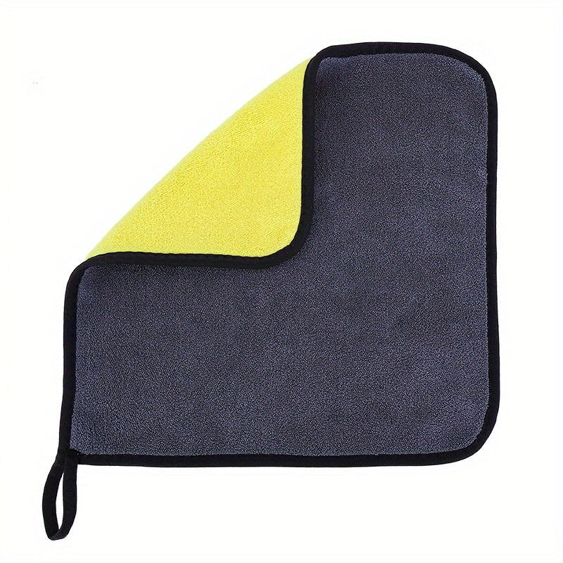 Asciugamano per Lavaggio Auto in Microfibra Doppio Lato – Morbido e Assorbente per Lucentezza