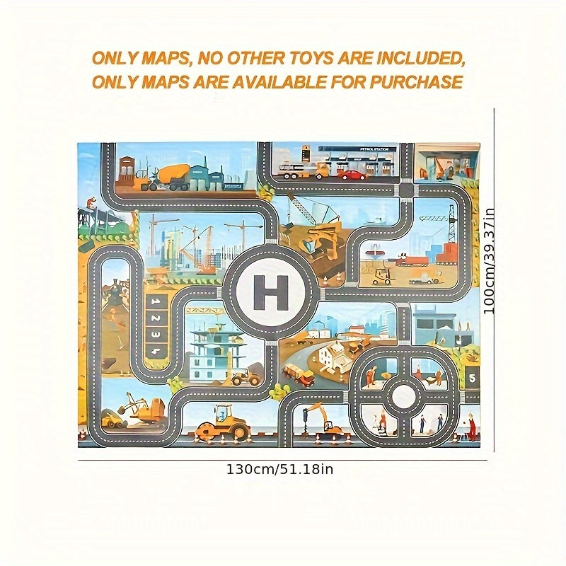 Tappeto da Gioco Costruzione e Avventura – Per Piccoli Esploratori e Giocatori Creativi