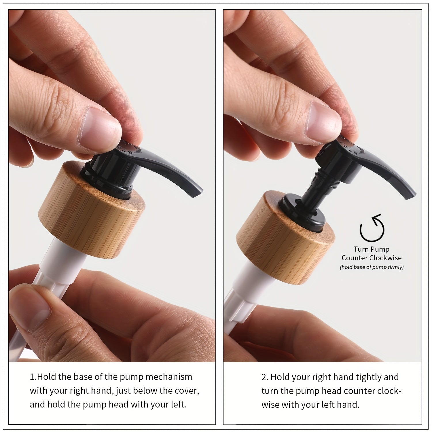 Dispenser di Sapone Moderna con Piatto in Legno - Per un Bagno Elegante