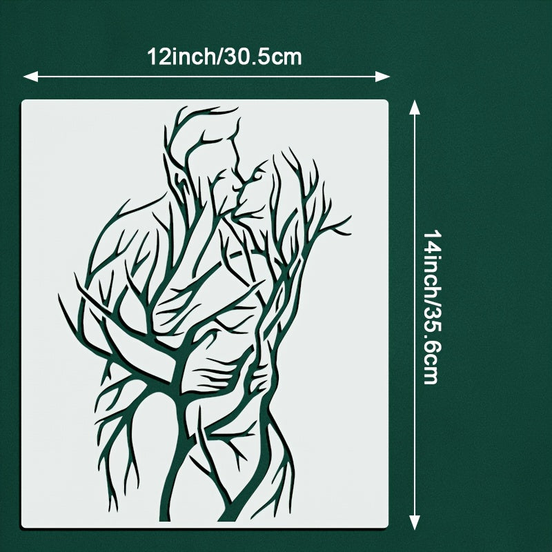 LoveTree Stencil – Creativo e Versatile per Arte DIY