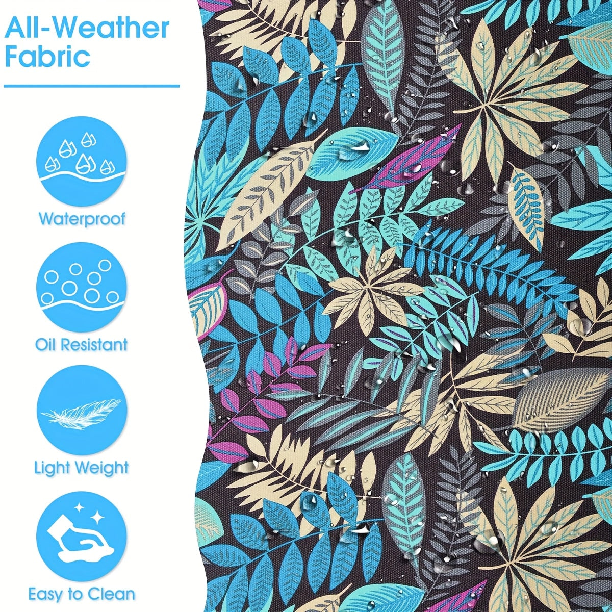 Borsa da Spiaggia Trendy con Stampa Foglia - Ampia, Resistente e Perfetta per le Vacanze