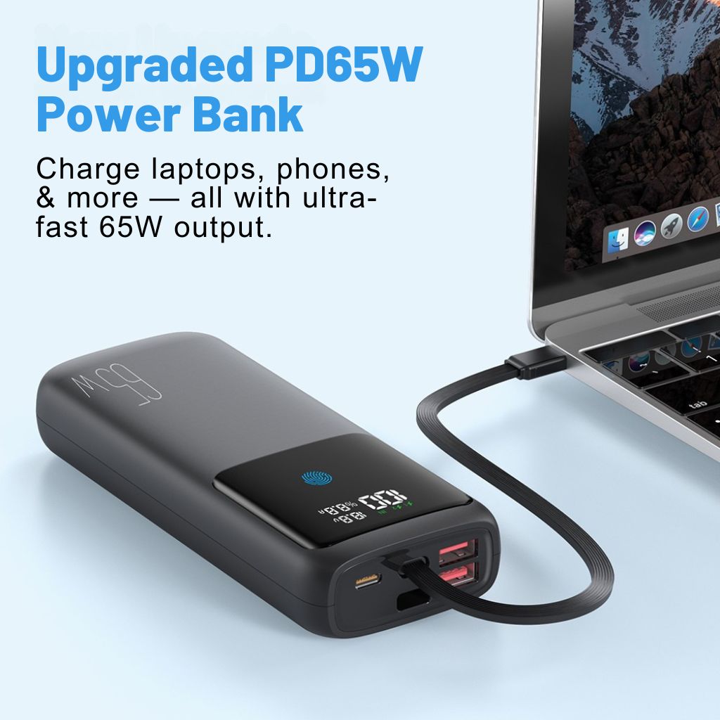VoltMate Pro 65W – Powerbank Multicarica Smart con Display Touch