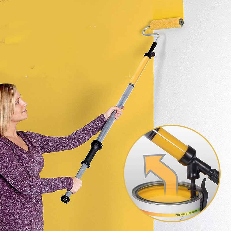 EasyRoll Rullo per Vernice con Manico Telescopico - Pittura Facile ed Efficiente