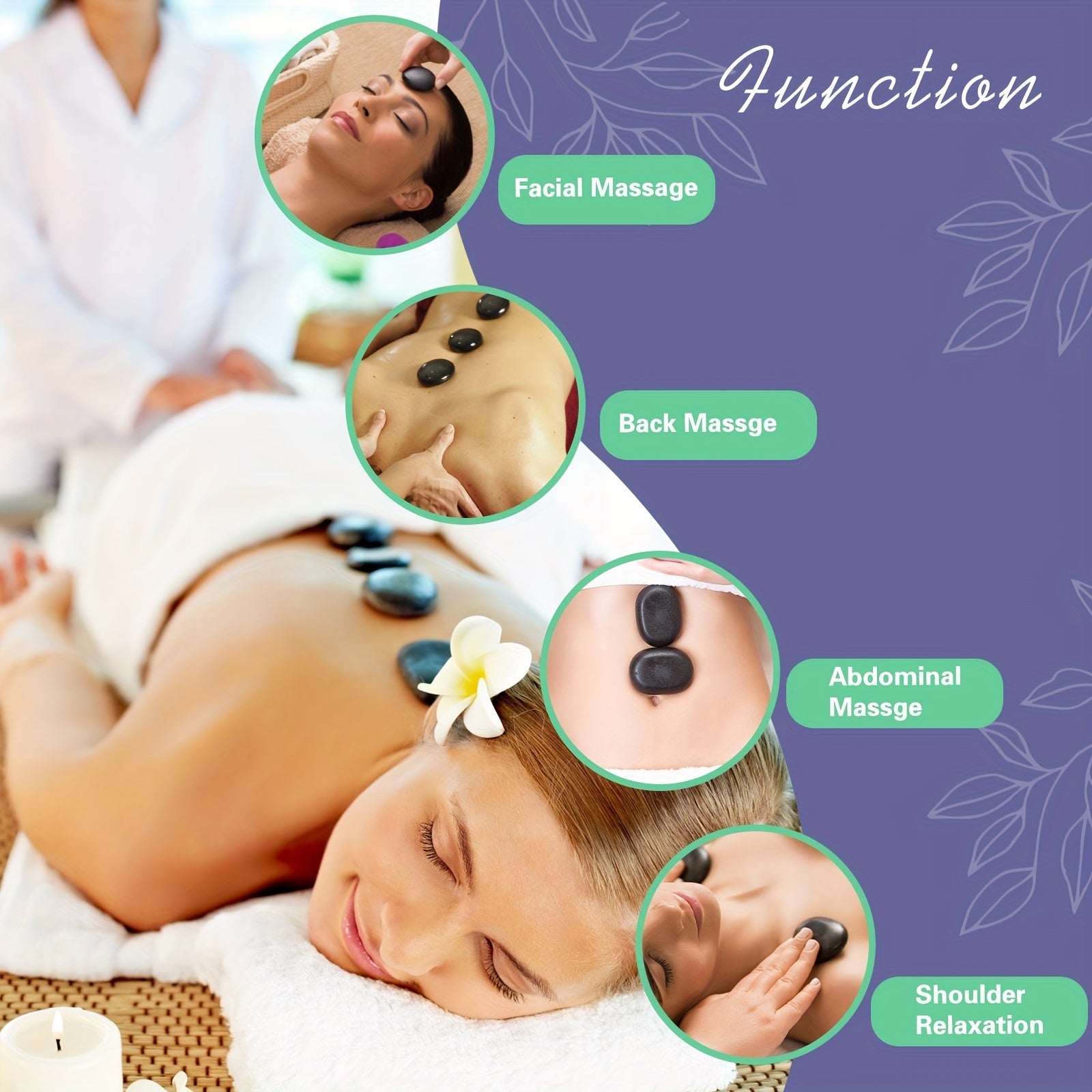 Set Professionale di Massaggio con Pietre Calde – Completo di Riscaldamento