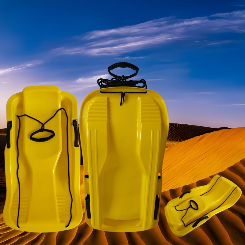 Sledino da Sci Versatile con Freno – Perfetto per Neve, Erba e Ghiaccio, Inclusa Corda di Traino