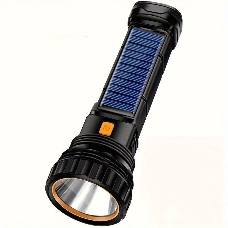 Torcia LED SolarBeam - Ricaricabile con Pannello Solare & USB
