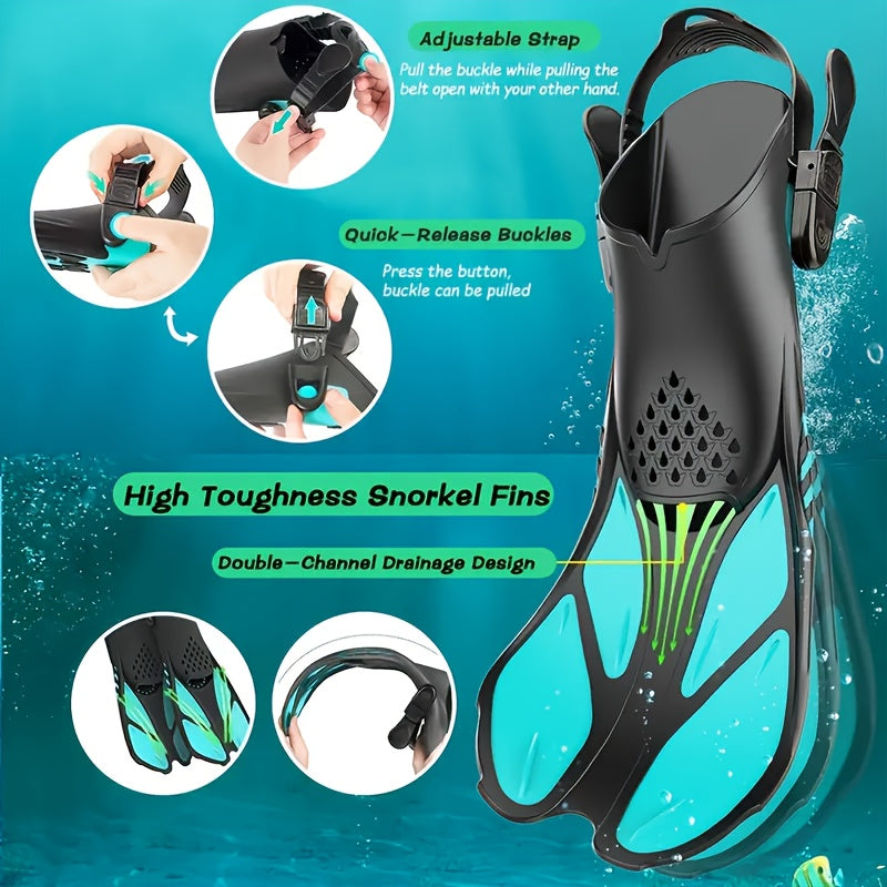 AquaFlex Pinne da Snorkeling – Ideali per Nuotare e Snorkeling