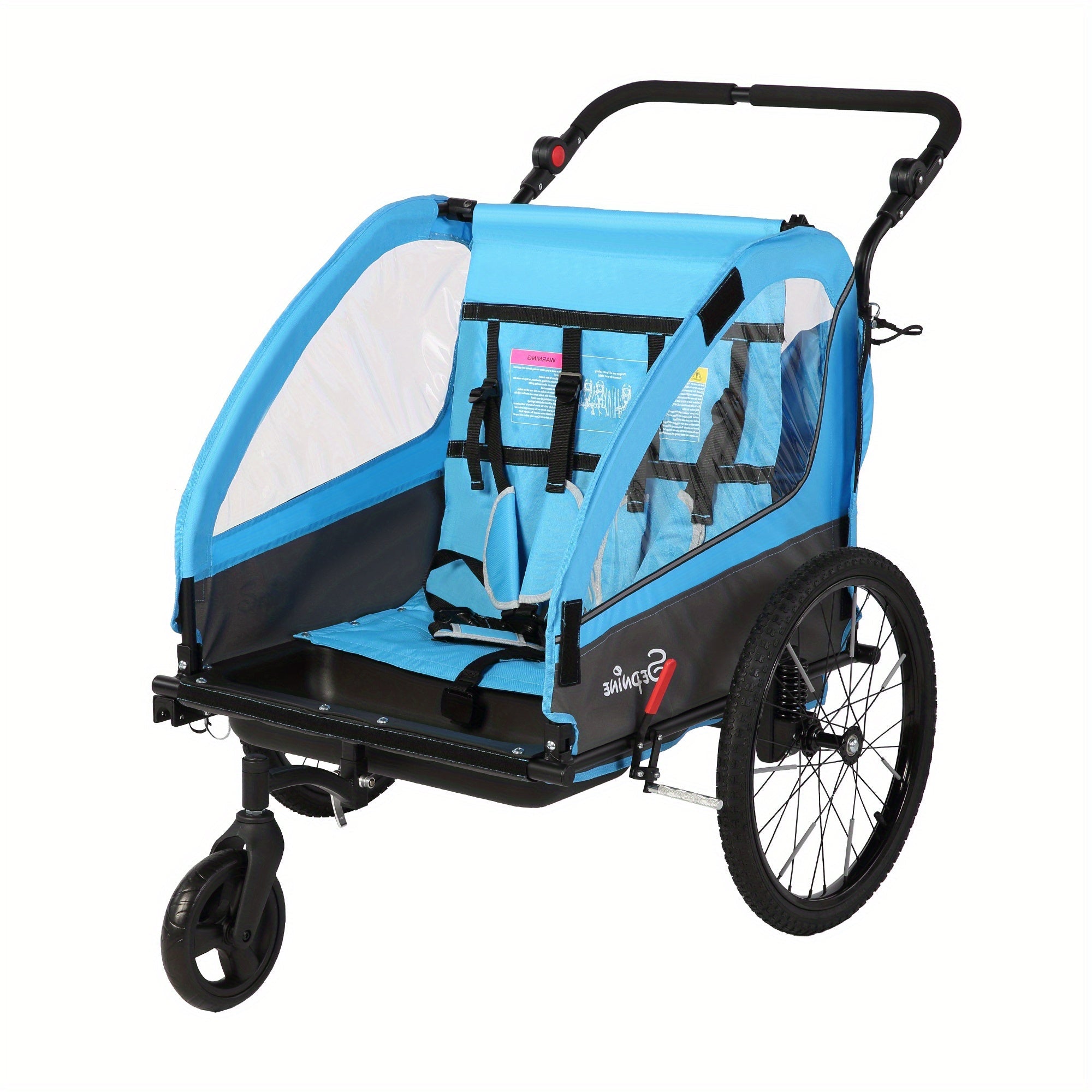 FlexiRide 2-in-1 Carrello per Biciclette – Confortevole e Pieghevole per Due Persone
