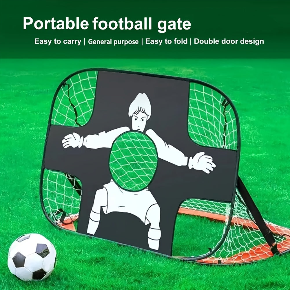 Porta Calcio Pieghevole 2-in-1 – Ideale per Allenamento e Divertimento all'Aperto